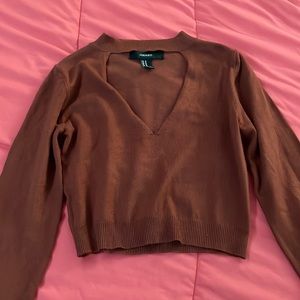 Forever 21 Plunge Long Sleeve